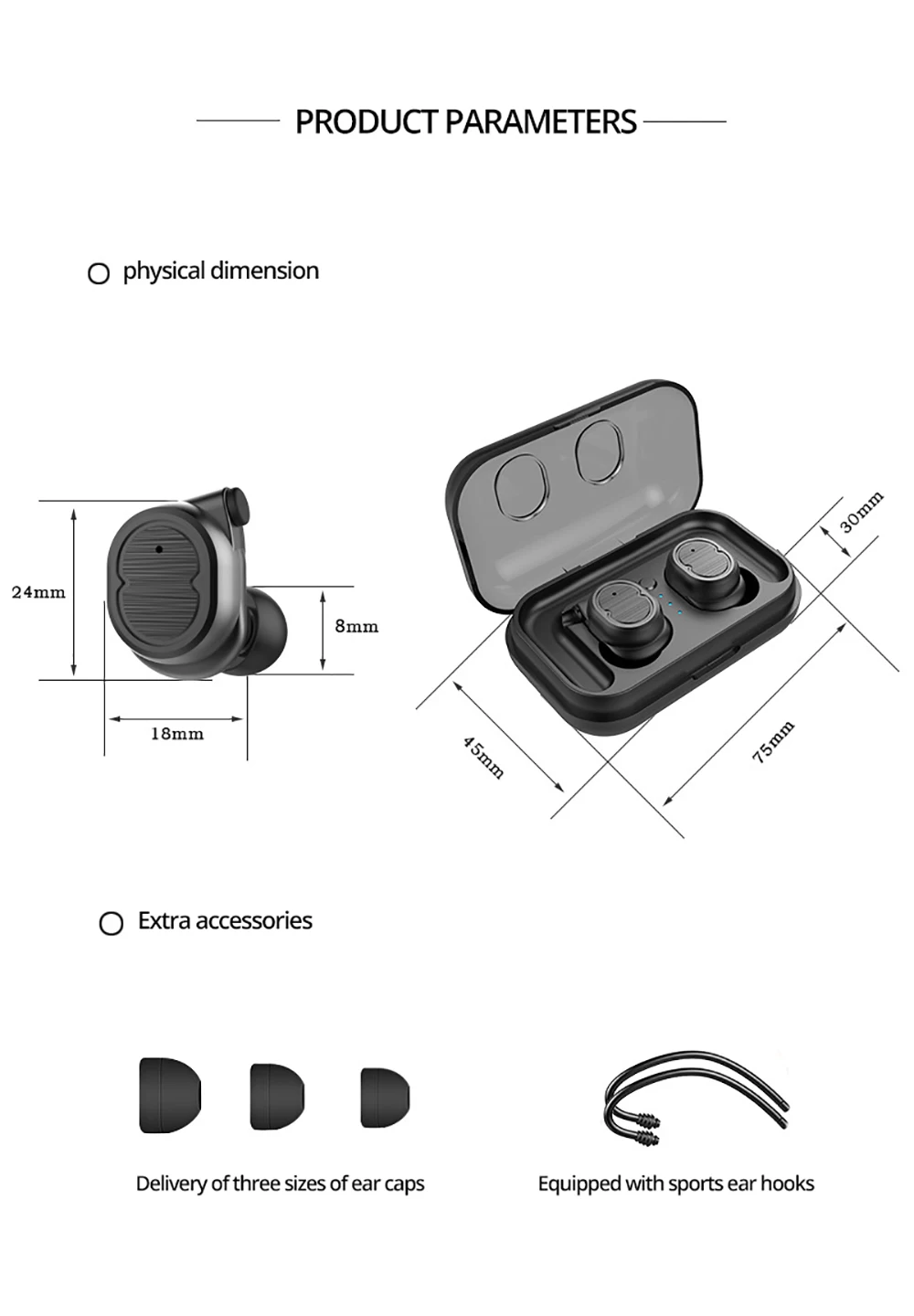 Bluetooth 5,0, наушники-вкладыши Iinvisible, беспроводные наушники с шумоподавлением, Hi-Fi, стерео наушники с защитой от пота, гарнитуры для телефона и музыки