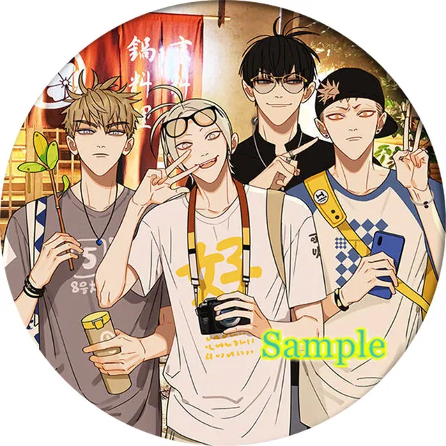 Anime 19 Days Cosplay Backpack Badges Old Xian Hetian Jia Brooch Pins Collection Breastpin for Bags Clothes 21