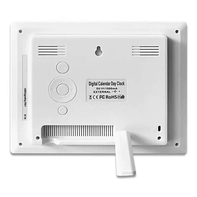 Wall Clock Clock Parts Digital Calendar Electronic Alarm Clock with 8inch Screen Display for Extra Impaired Vision People The Aged Seniors Wall Clock