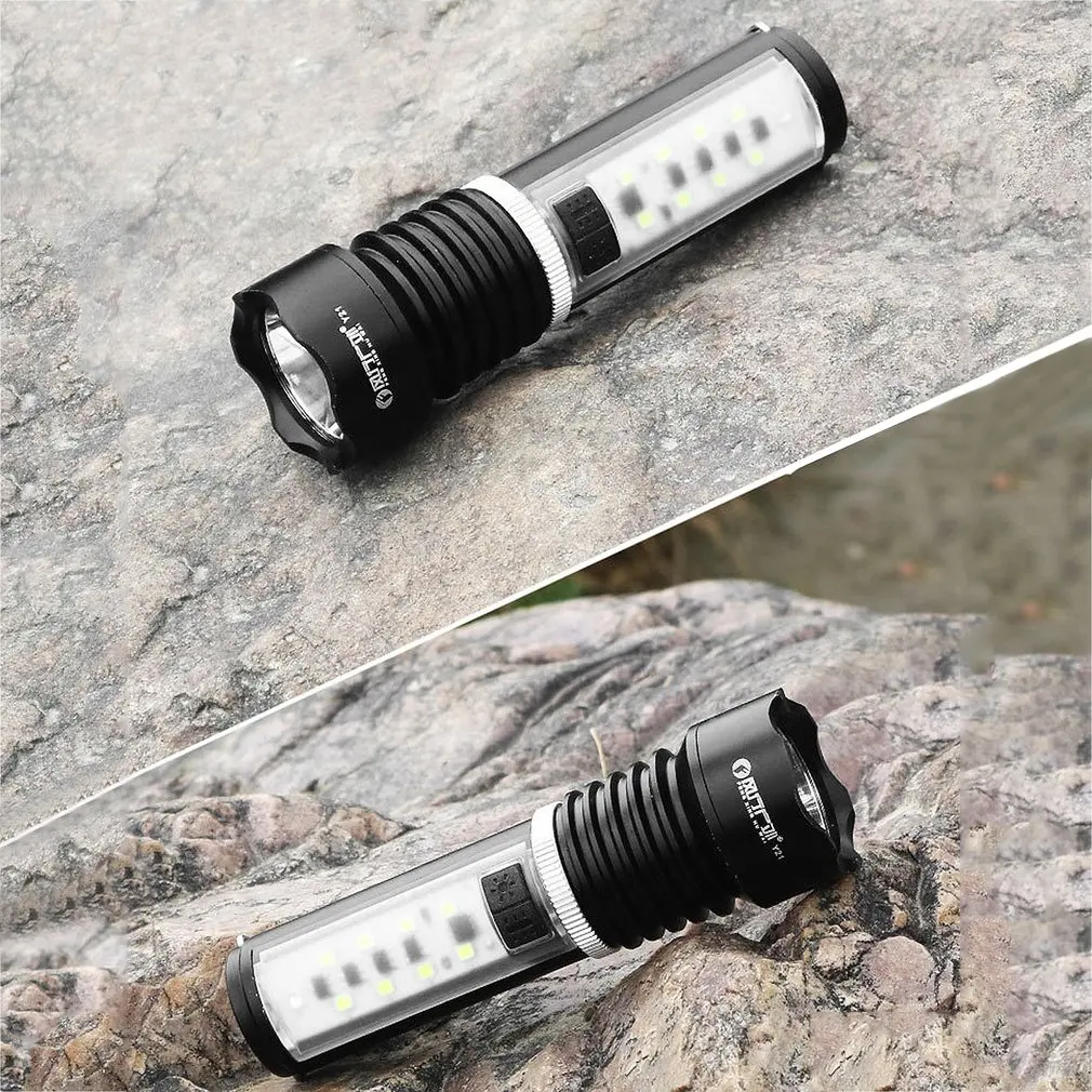 Portable Size Super Bright 200LM LED Torch Metal Magnet Waterproof Outdoor Camping Hiking Emergency Torch Flashlight