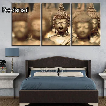 

5D Diy Diamond Painting 3 Pieces Buddha Statue Diamond Painting Square Round Diamant Painting Rhinestones Embroidery kits TT2760