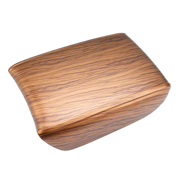 

Car Peach Wood Grain Armrest Storage Box Panel Cover Trim for Honda CRV 2017-2019