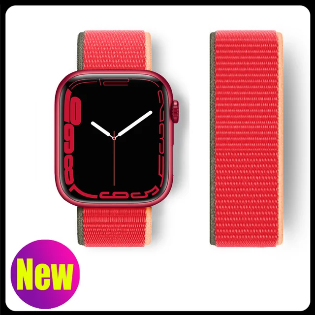 Nylon Strap for Apple Watch Band Series 765 45mm 41mm44mm 40mm  Smartwatch Watchband Belt Sport Bracelet on iWatch 4 3 42mm 38mm 64