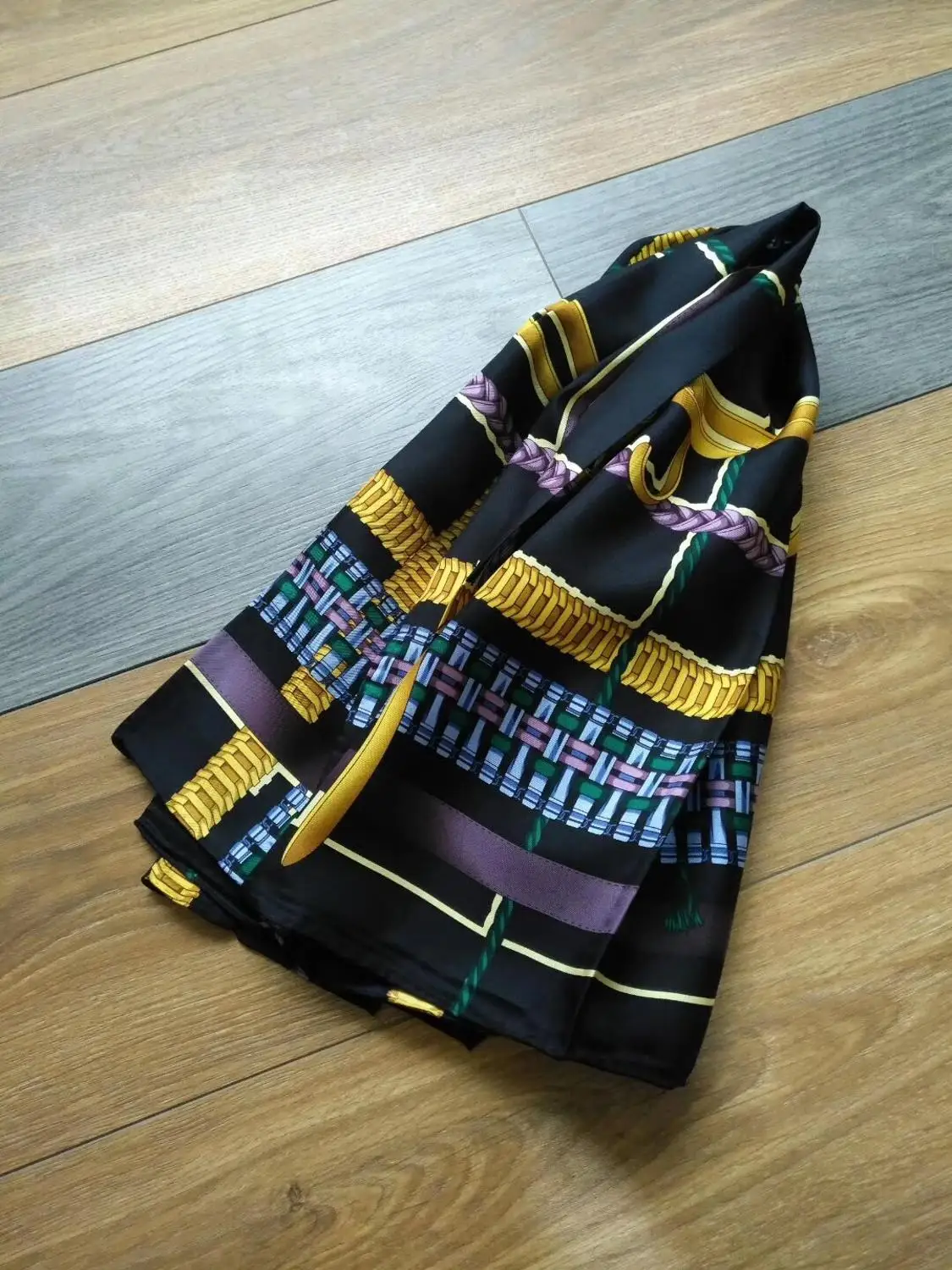 Новое поступление модный элегантный брендовый шелковый шарф 90*90 см квадратная шаль ручная работа рулон обертывание для женщин леди