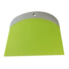 Кухонные гаджеты гибкий безопасный резак для торта Кондитерские инструменты трапециевидные изогнутые края для изготовления хлеба помадка Гладкий скребок для теста для выпечки