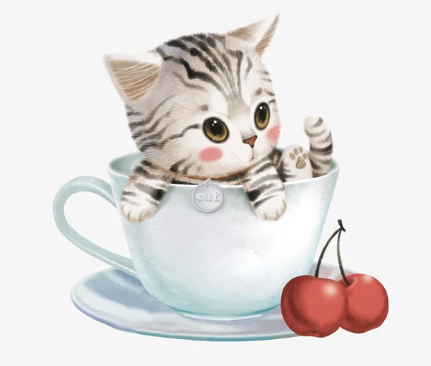 1 шт. ПВХ кофейная чашка котенок мультфильм наклейка в стиле граффити для DIY