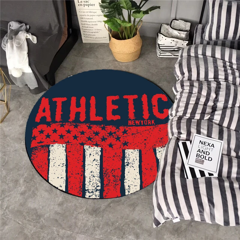 Флаги с рисунком, круглые ковры для гостиной, детская спальня, коврики и ковры, компьютерный коврик на стул и на пол коврик для гардеробной