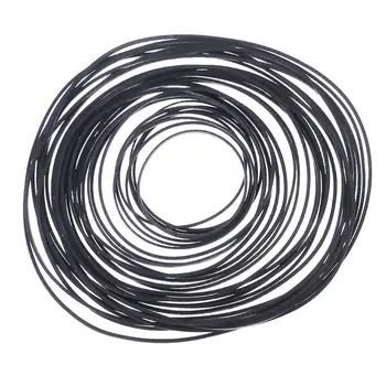 

1mm Universal Mix Cassette Tape Machine Belts Assorted Common Flat Rubber Belt 45-130mm for Recorders Walkman DVD