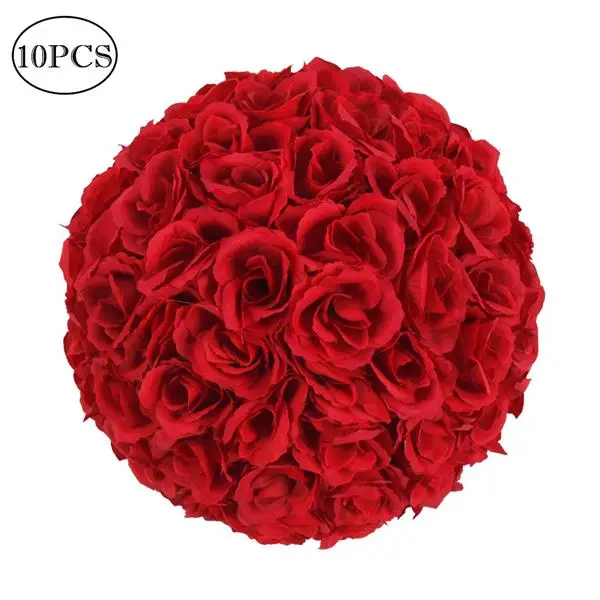 

10Pcs 25CM Flower Balls Artificial Flowers Wedding Decoration Valentine's Day Wedding Party Home Office Cafe decoration Crafts