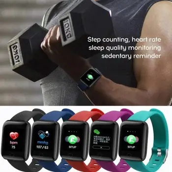 

D13 116plus Men's Sports Smart Watches Heart Rate Tracker Kids Women Men Smartwatch Bracelet For Xiaomi IOS Android