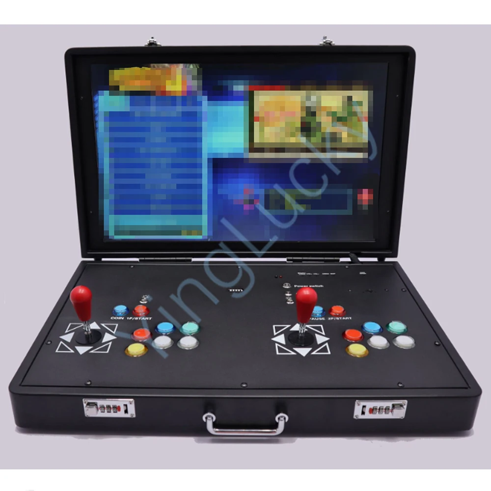 24 zoll 3D wifi Pandora spiel maschine 10000 in 1 tragbare arcade konsole  dual joystick LED taste 128G große speicher|Spielautomaten| - AliExpress