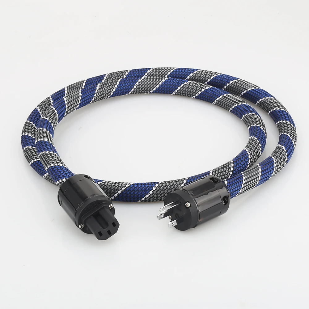 Audiocrast P101 DW34 HI End US AC Power Cable 3pins US Plug Power Cord Audiophile Power Cable CD Tube amplifer headphone