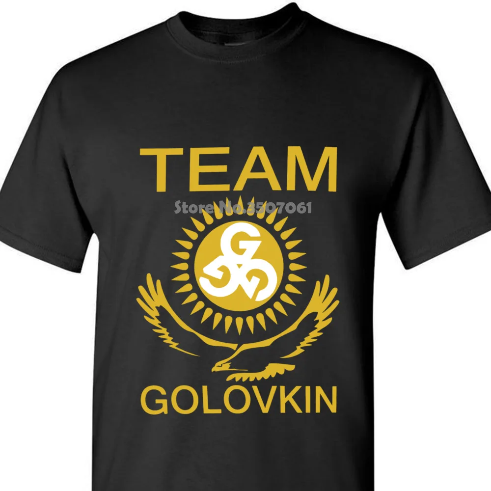 Новая популярная команда Ggg Gennady Ggg Golovkin мужские черные футболки размер S-3xl рубашки летние с коротким рукавом Новинка