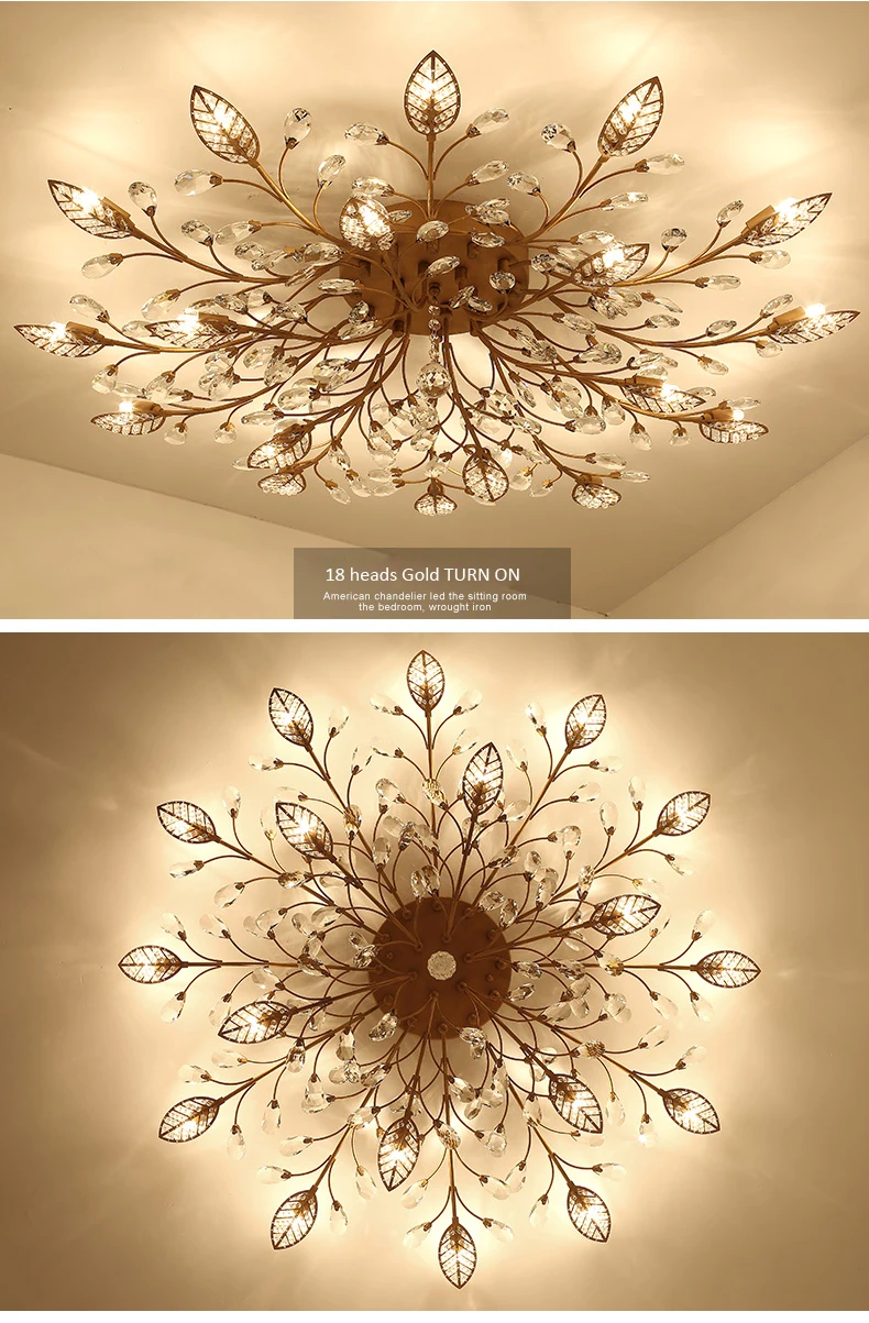 Crystal Chandelier Ceiling Chandeliers Lustre LED Cristal Light For Living Room Bedroom Kitchen Indoor Lighting Fixture Lights kitchen chandelier