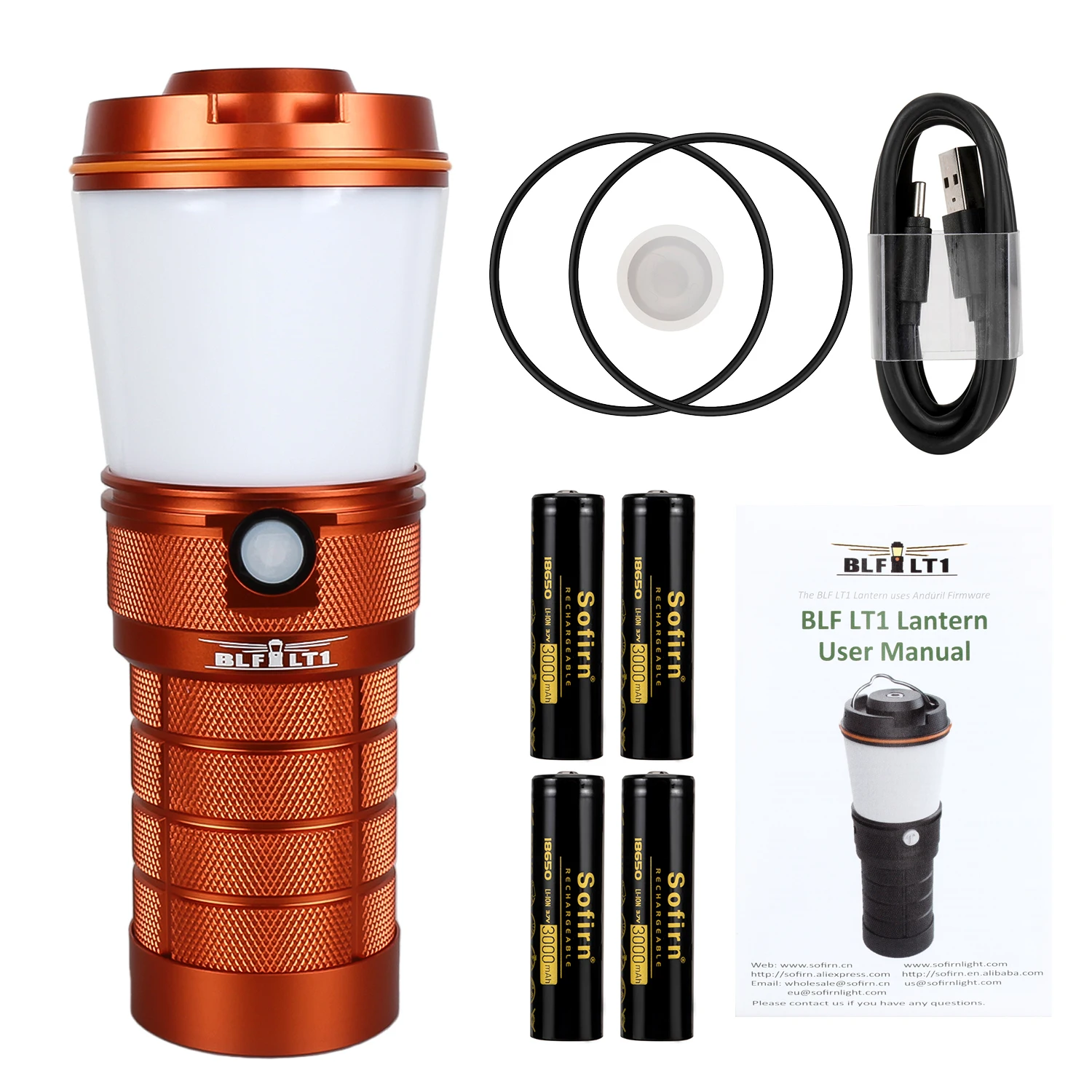 SUPER DEALS! Sofirn BLF LT1 LED Camping Light Super Bright Rechargeable Camping Lantern Hiking Torch Spotlight Variable Color 2700K to 5000K