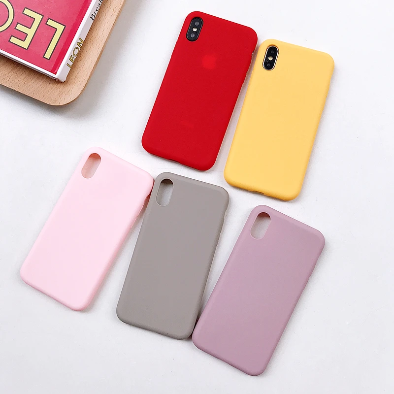 Чехол для телефона Cinda карамельный чехол IPhone 6 6s 7 8 Plus X XR XS 11 Pro Max милый простой