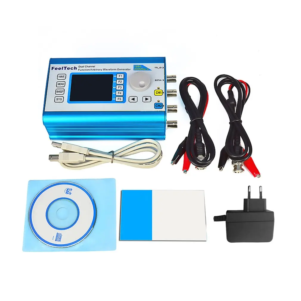

Digital DDS Dual-channel Signal Generator Arbitrary Waveform Function 200MSa/s 20MHz Frequency Meter US/EU Plug
