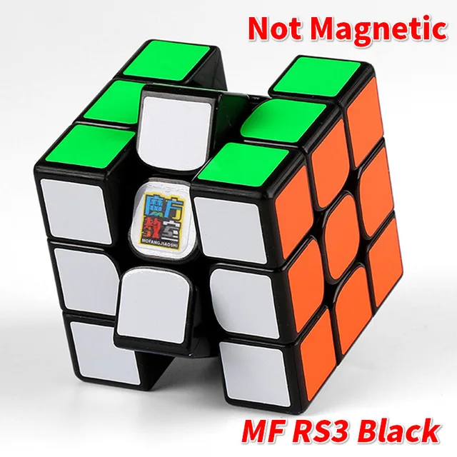 MoYu MFRS3/RS3 M 3X3X3 Магнитный магический куб RS3 3X3 головоломка магический куб Moyu MFrs3 M 3X3 скоростной Магнитный куб игрушки для детей куб - Цвет: RS3 Black