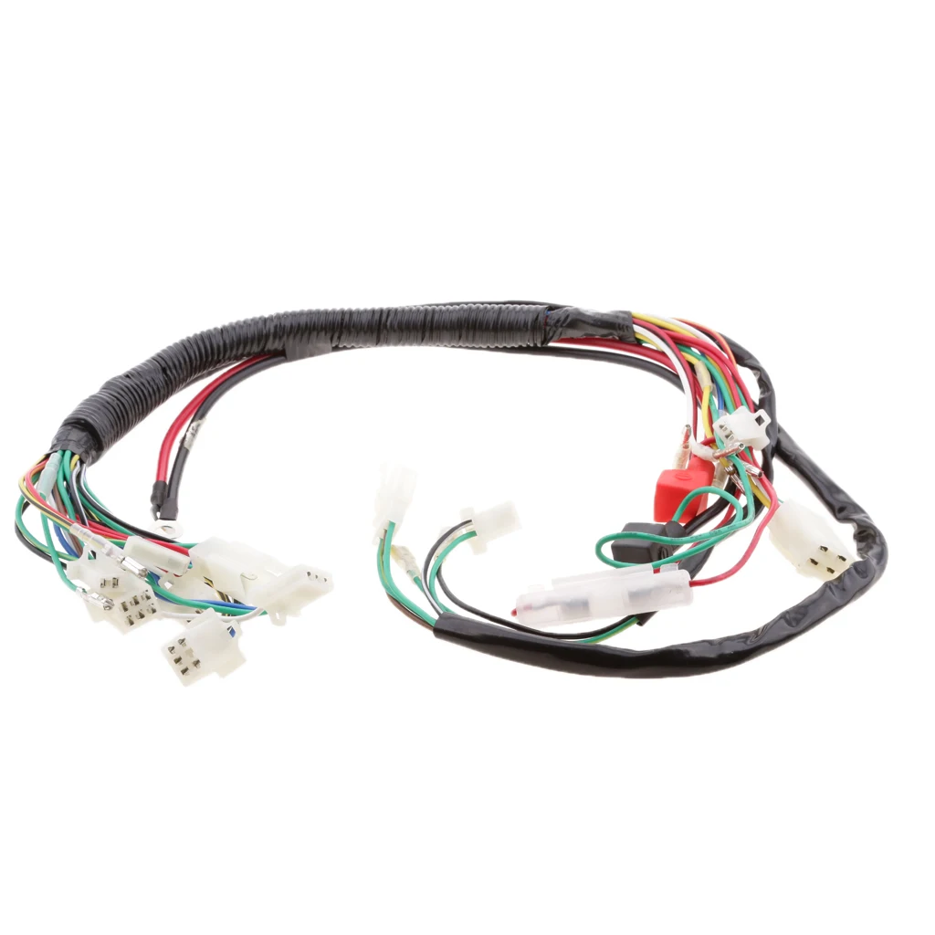 Electrics Wiring Loom Kit for 110CC 125CC 250CC Pit Bike ATV Quad Motorcycle
