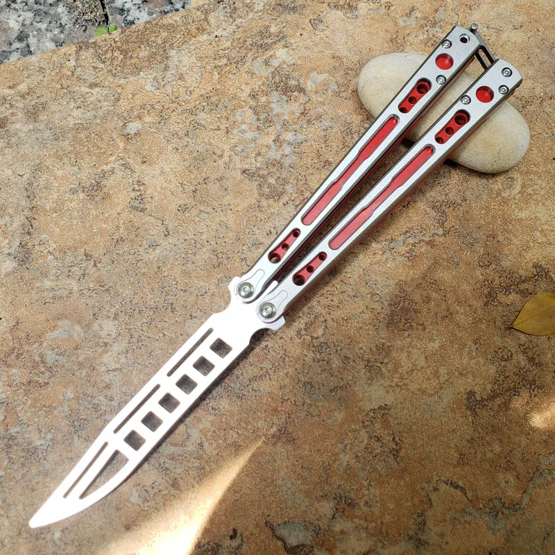 2 Colors Theone Chimera Butterfly Trainer Knife D2 Blade Aluminum+g10