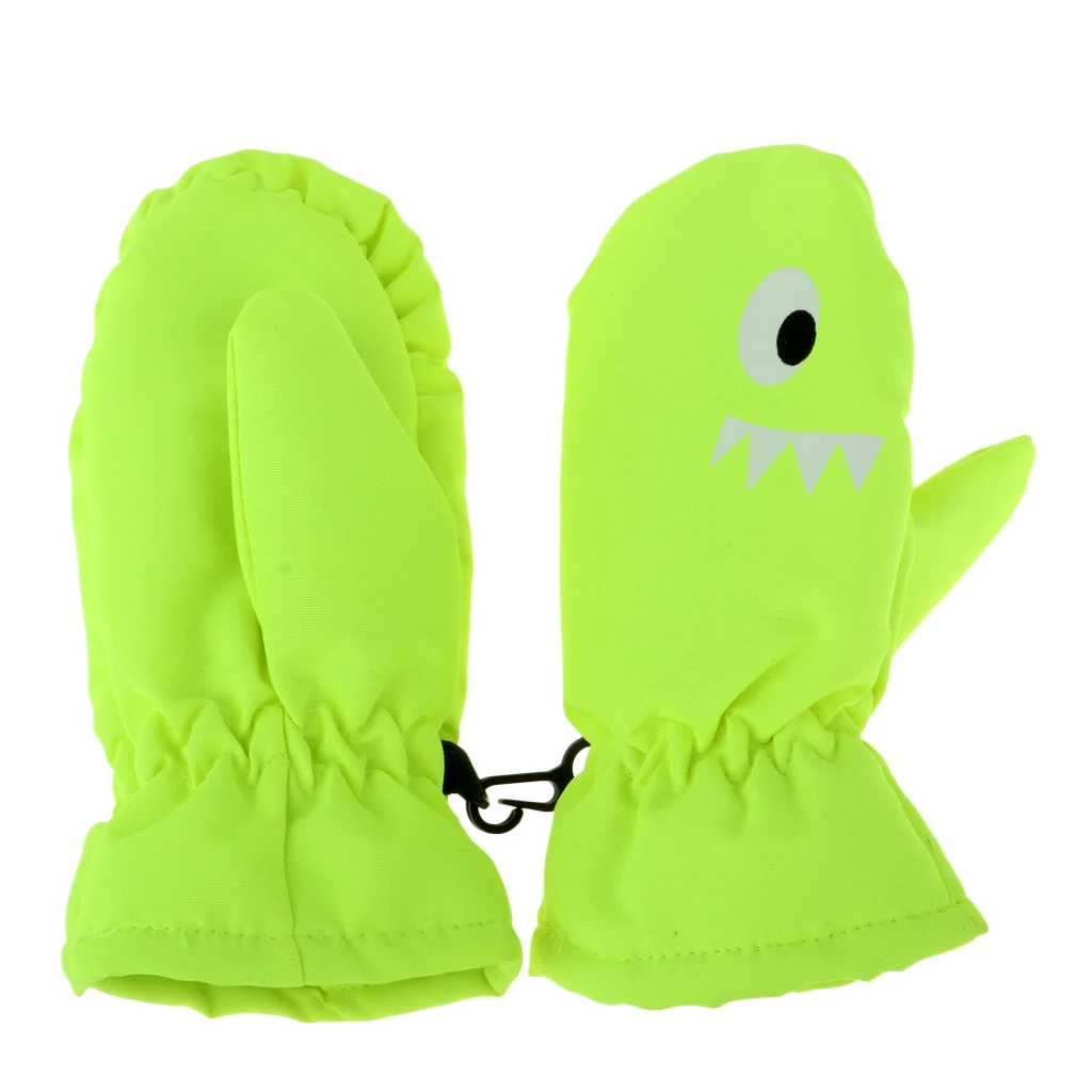Kids Mittens Gloves Waterproof Anti-Slip Winter Snow Ski Sport Fingers Mitts Child Ski Gloves