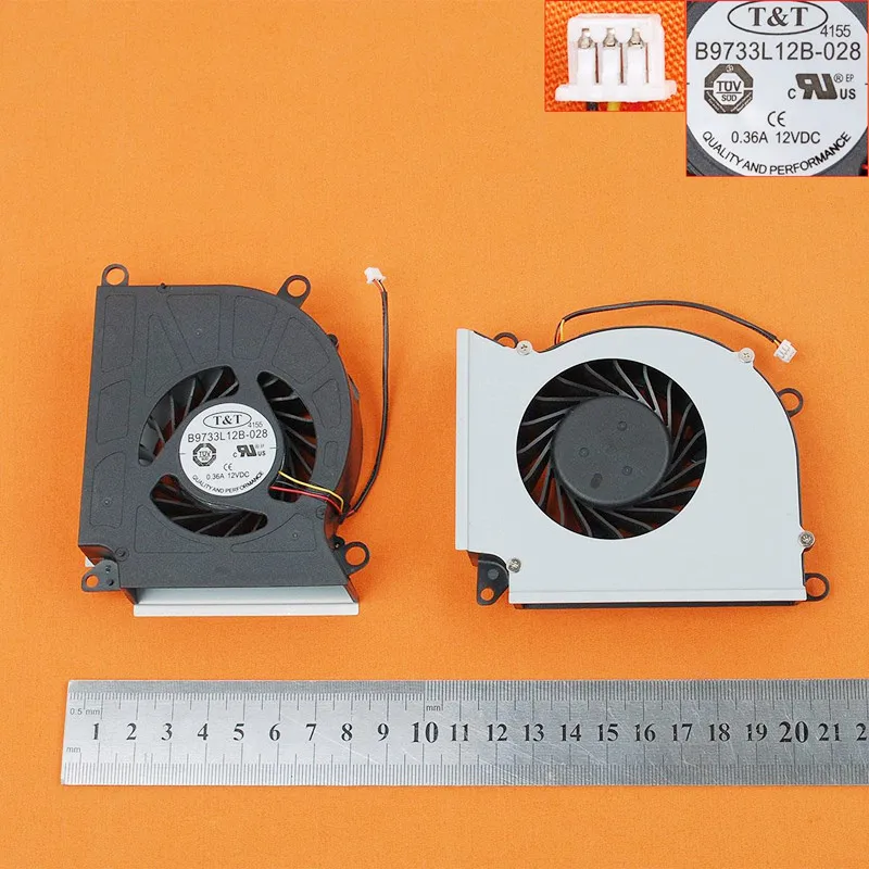 Ноутбук вентилятор охлаждения для MSI GT60 GT70 GX60 GX70(T& T бренд,) PN: B9733L12B-028 0.36A 12V