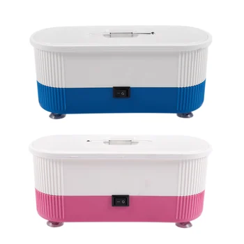

Mini Cleaner Nail Drill Glasses Jewelry Sonic Cleaner Portable Manicure Tool Cleaning Box