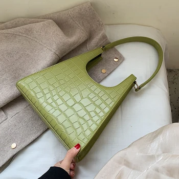 

European Fashion Female Tote bag 2020 New High Quality PU Leather Women's Designer Handbag Crocodile pattern Travel Shoulder bag