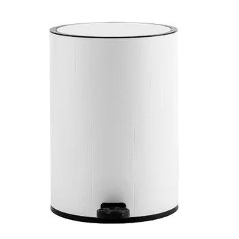 

Trash Can 8L Foot Pedal Trash Can with Lid Kitchen Waste Bin Sitting Room Toilet Trash Office Paper Basket Household