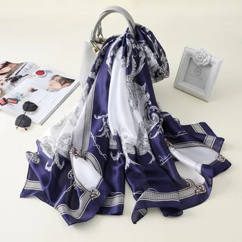 

Hot Sale 2020 Women Winter Hijab Shawl Silk Scarf Long Spring And Autumn Fashion Foulard Brand Bandana Scarves Pashmina Echarpe