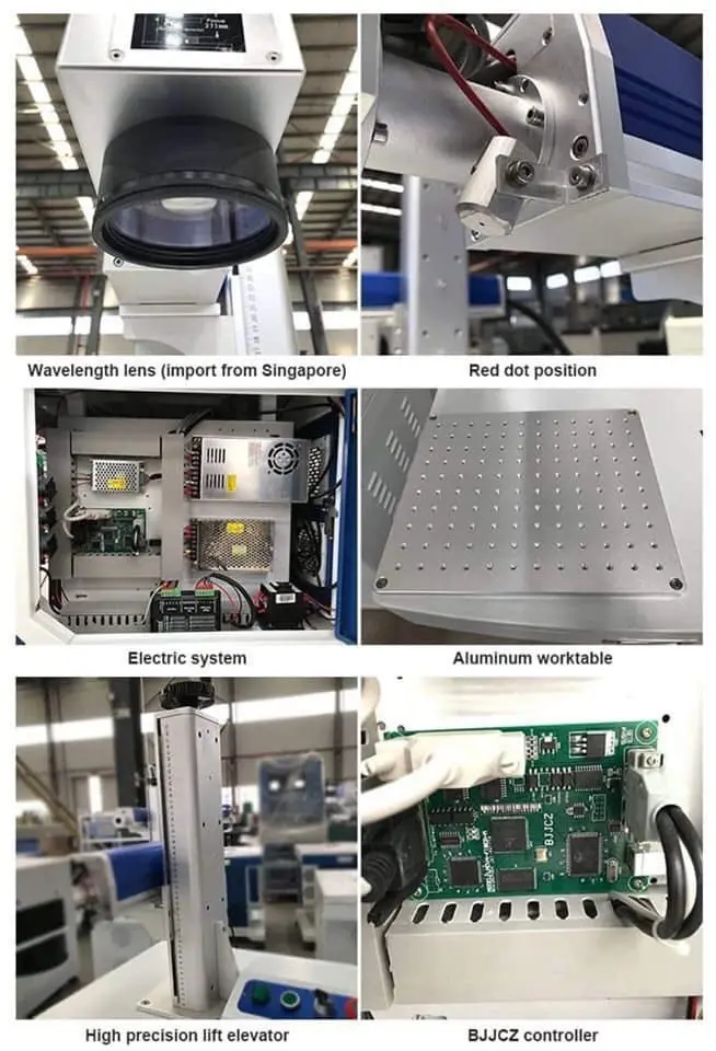 Hot sale 20W mini 35KGS easy ship fiber laser marking machine for metal with inventory for sale by bulk 1900USD price