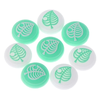 

4pcs/set Fashion Design Animal Crossings Thumb Grips Leaf Silicone Case For Nitend Switch Lite