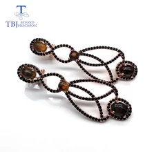 New Long style earring natural Ethiopian black opal match black zircon in 925 sterling silver fine jewelry for women Wedding Fine Jewelry New Long style earring natural Ethiopian black opal match black zircon in 925 sterling silver fine jewelry for women Wedding Fine Jewelry