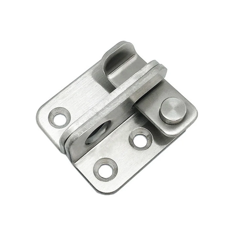 

Stainless Steel Door Bolt Latch Surface Brushing Treatment Home Entrance Safety Gate Hardware Accessories