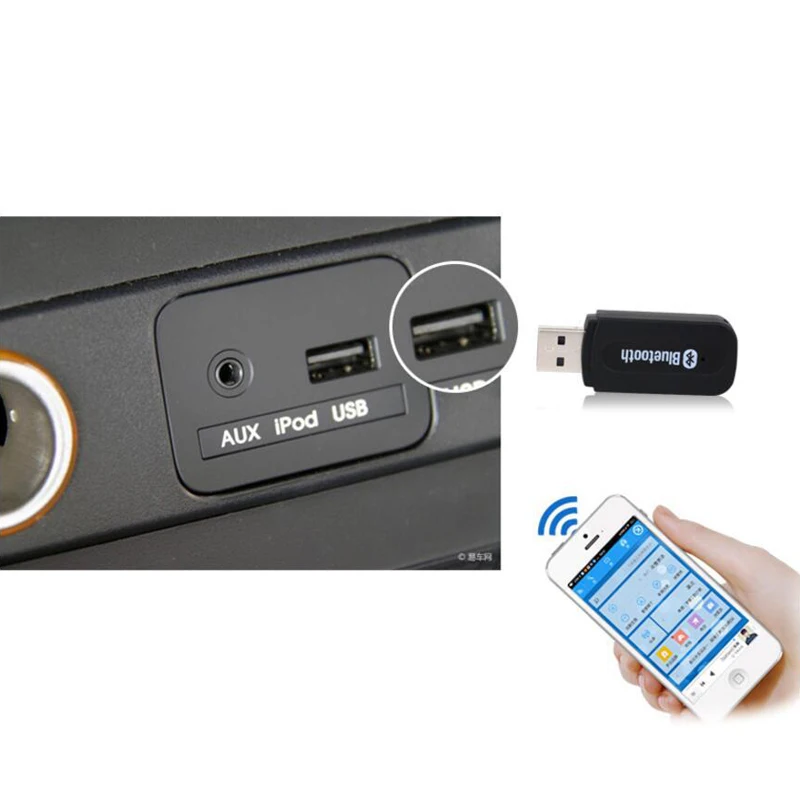 USB аудио приемник адаптер Dongle 3,5 мм Jack Беспроводная стереомузыка, Bluetooth 2,1 получить для автомобиля AUX Android/IOS мобильный телефон