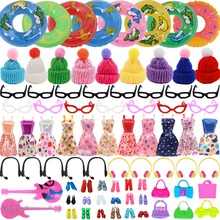 Poupée barbie & BJD, ensemble de 20 pièces, vêtements, chaussures, accessoires de meubles, sacs à main, 11.8 pouces, jouet pour filles, noël