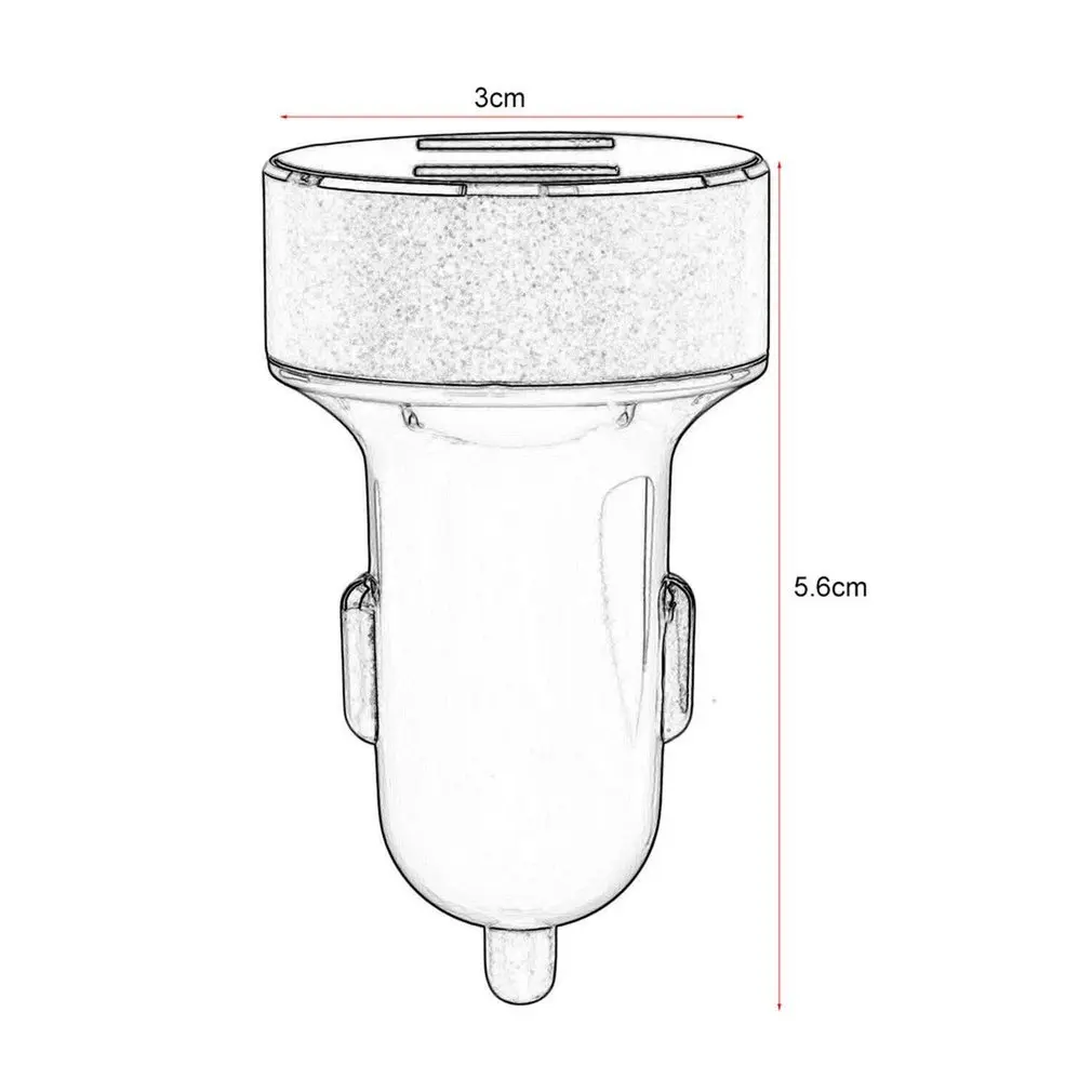 Маленькое универсальное автомобильное зарядное устройство с двумя usb-портами, портативное зарядное устройство для быстрой зарядки в автомобиле