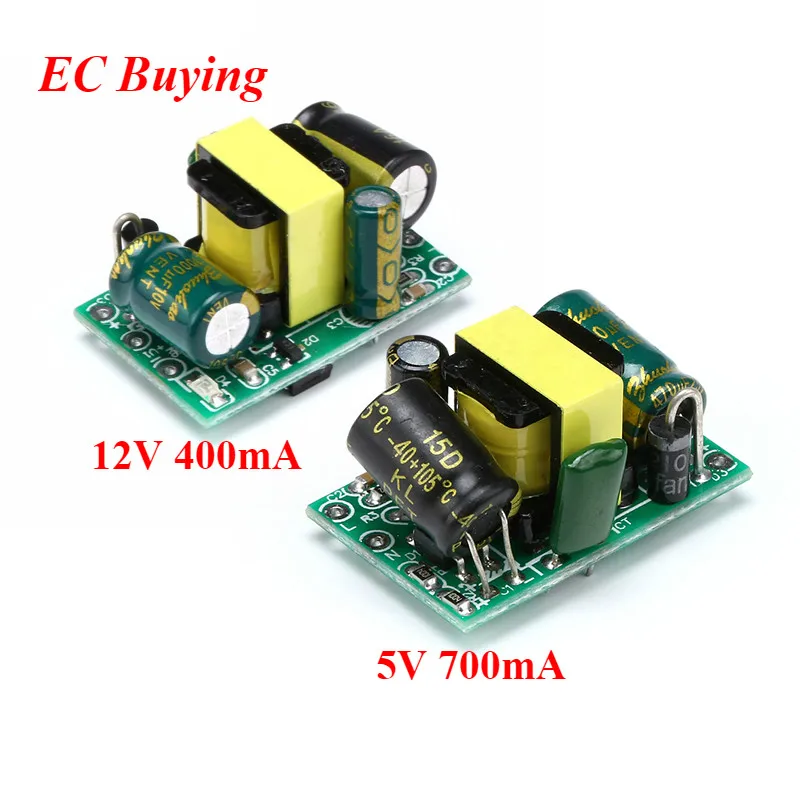 AC-DC 220V to 5V 12V 400mA 700mA Step-down Модуль питания Buck AC DC Выход 12V400mA 5V700mA изолированный