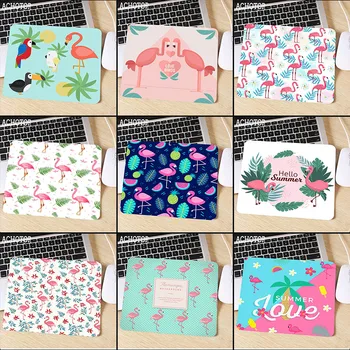 

Flamingo Cute Mouse Pad 18x22 20x25cm 25x29cm Pad to Mouse Notbook Computer Mousepad HD Print Gaming Pad
