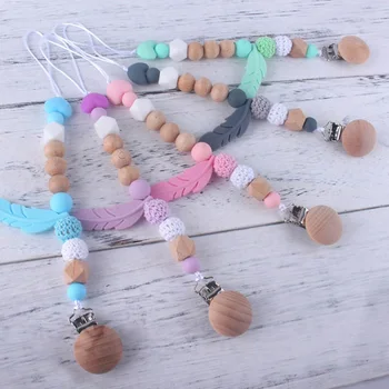 

Silicone Pacifier Chain Anti Dropping Chain Of Baby Gum Personality Handmade Silicone Pacifier Chains Safe Teething Chain Toys