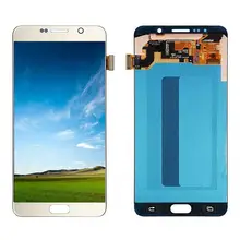 5," Super AMOLED lcd для SAMSUNG Galaxy Note 5 SM-N920F N920 N920F с рамкой ЖК-дисплей с кодирующий преобразователь сенсорного экрана в сборе