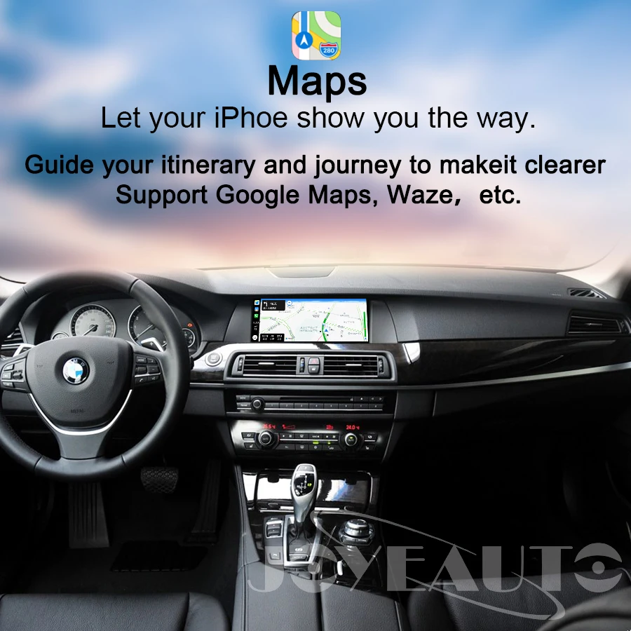 Perfect Joyeauto WIFI Wireless Apple Carplay Car Play for BMW CIC 1 3 5 6 7 Series E81 F60 E90 F07 Android Mirror Support Rear Front CM 3