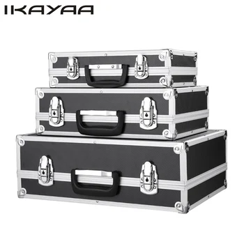 

iKayaa 3PCS Portable Multi-purpose Tool Box Hard Aluminum Frame Carrying Case Locking Tool Storage Case With Handle