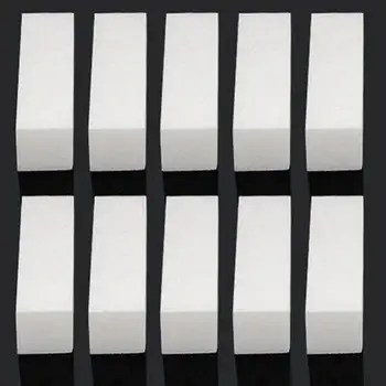 

10Pcs Pro White Acrylic Nail Art Tip Buffing Sanding Blocks Files Nail Buffers