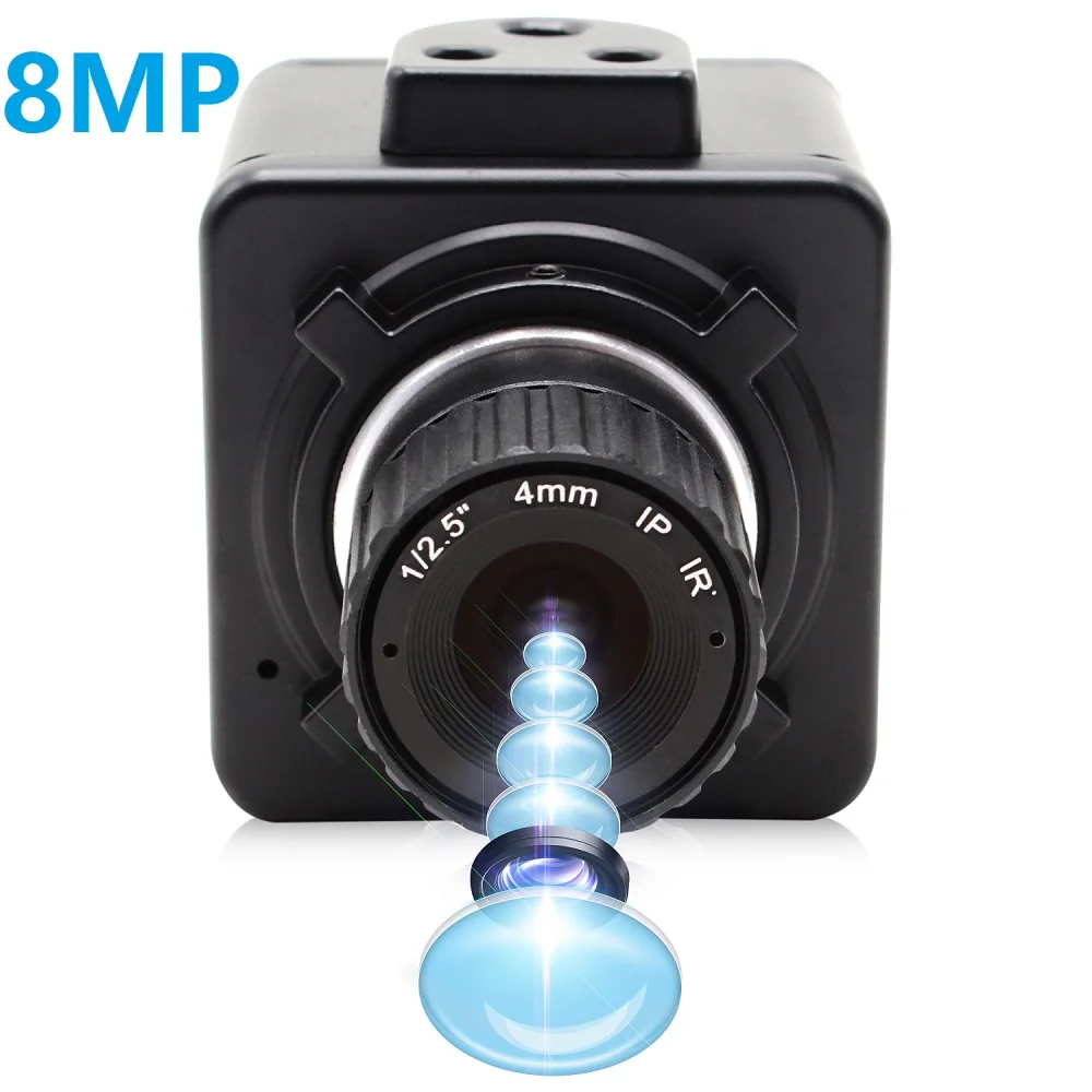 Камера ELP 3264*2448 8 Мп SONY IMX179 MJPEG /YUY2 HD промышленная USB-камера Android/Linux/Windows с 4/6/8 мм