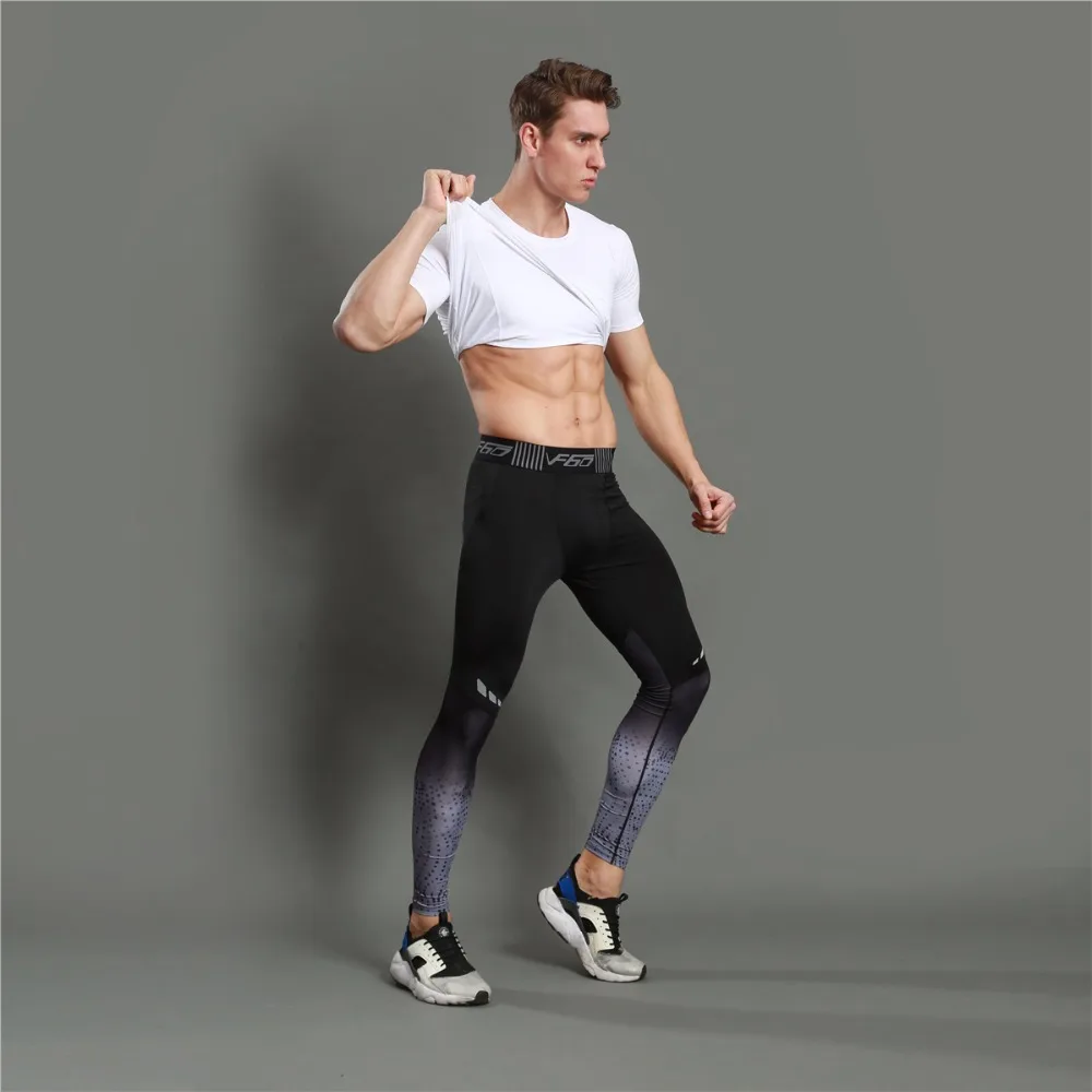 Компрессионные брюки для бега, колготки, мужские спортивные Леггинсы, спортивная одежда для фитнеса, длинные брюки, штаны для тренировок, обтягивающие леггинсы
