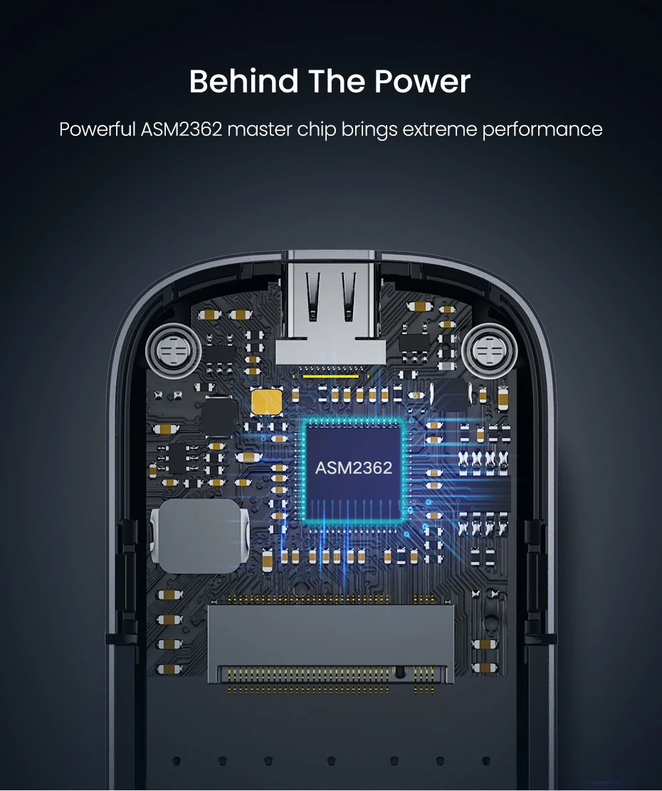 Ugreen m2 ssd caso nvme gabinete m.2