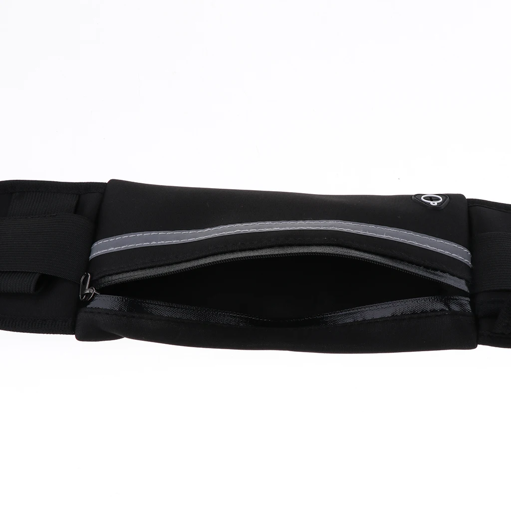 Reflect Running Belt Jogging Cycling Waist Pouch Bag W/ Water Bottle Holder Running Bags for Outdoor Sports