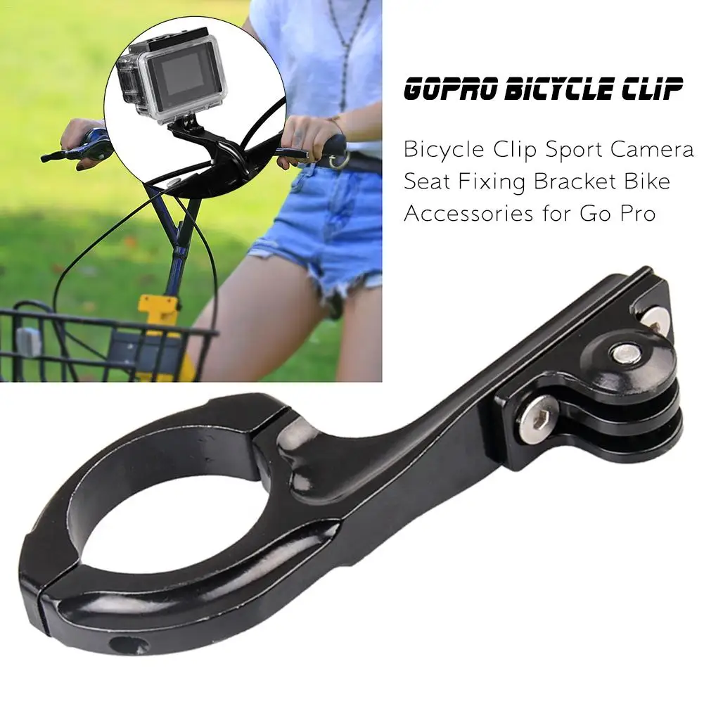 MTB Road Cycling Bike Bicycle Clip Sport Camera Seat Fixing Bracket Bike Accessories For Go Pro Bicycle Tools High Quality