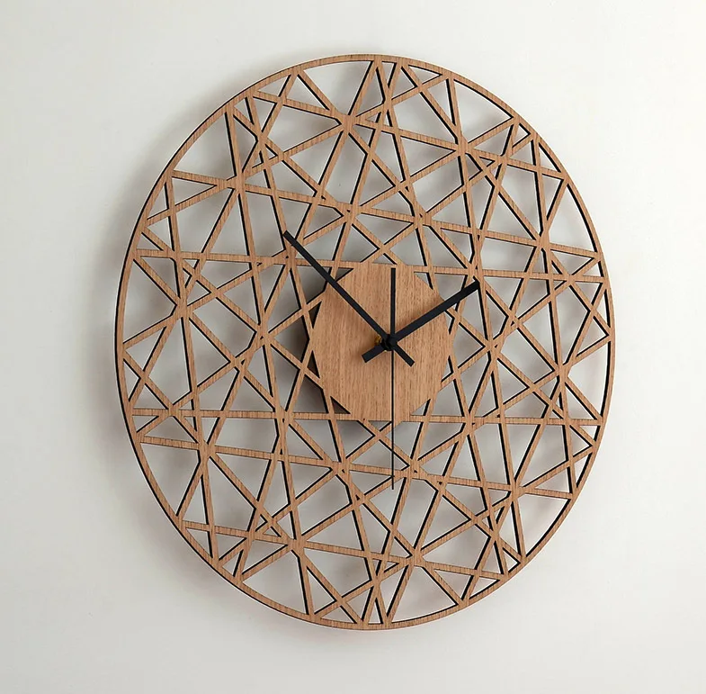 

30 см простые и стильные креативные многоугольные настенные часы